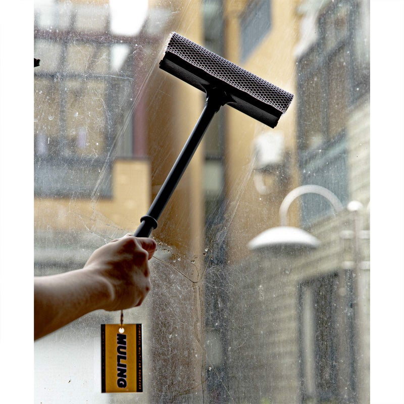 MULING Window Squeegee Cleaning Tool Window Cleaner Car Squeegee Windshield Cleaning Sponge and Rubber Squeegee,BlackM - Image 4